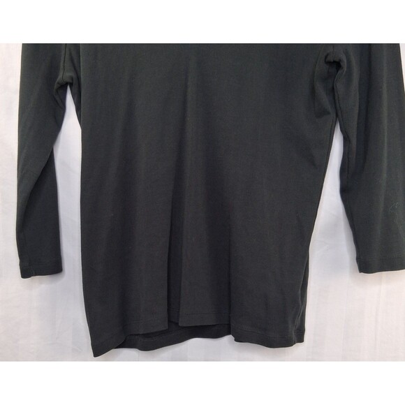 Isabella Bird Top Black Pullover Long Sleeves V-Neck Women's Size S - Picture 4 of 12
